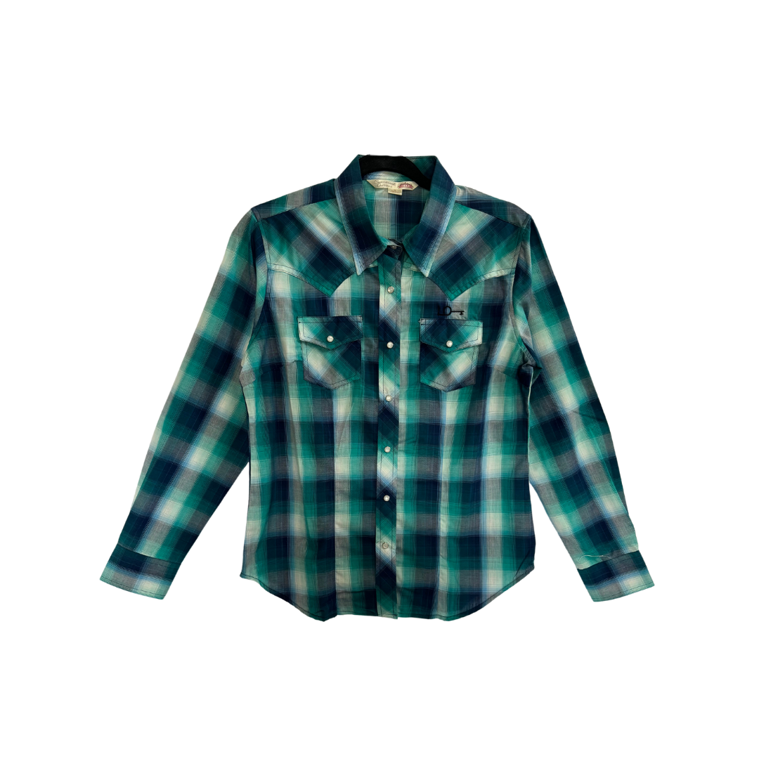 Womans Plaid Long Sleeve with LoKey Logo
